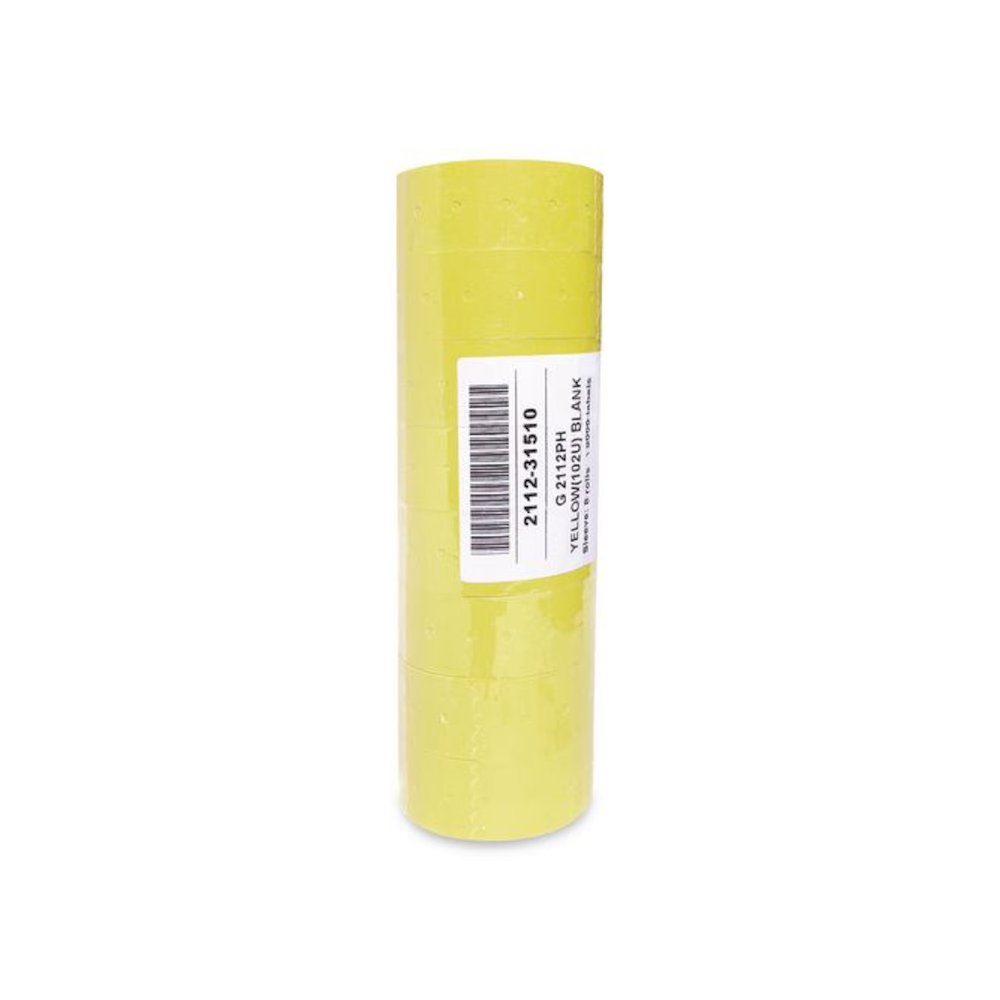 Punch-Hole Lavel, 0.83 x 0.47, Yellow, 1,000/Roll, 8 Rolls/Pack. Picture 2