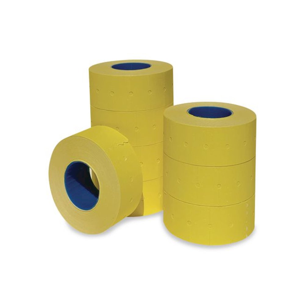 Punch-Hole Lavel, 0.83 x 0.47, Yellow, 1,000/Roll, 8 Rolls/Pack. Picture 4
