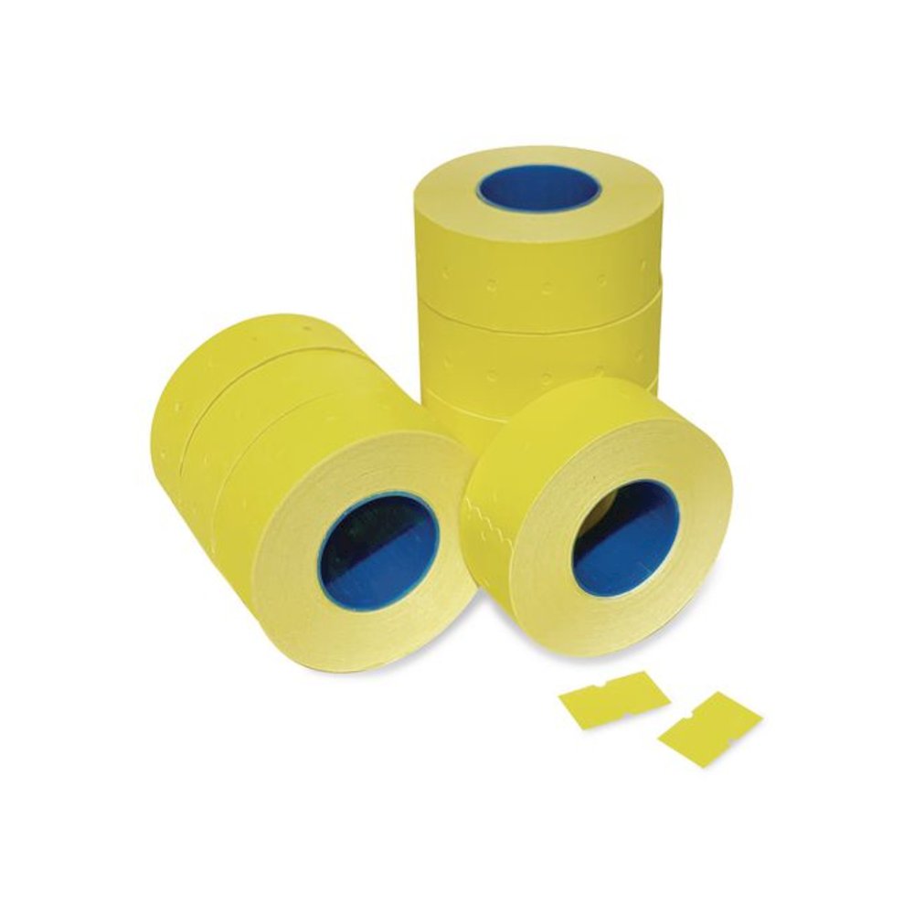 Punch-Hole Lavel, 0.83 x 0.47, Yellow, 1,000/Roll, 8 Rolls/Pack. Picture 6