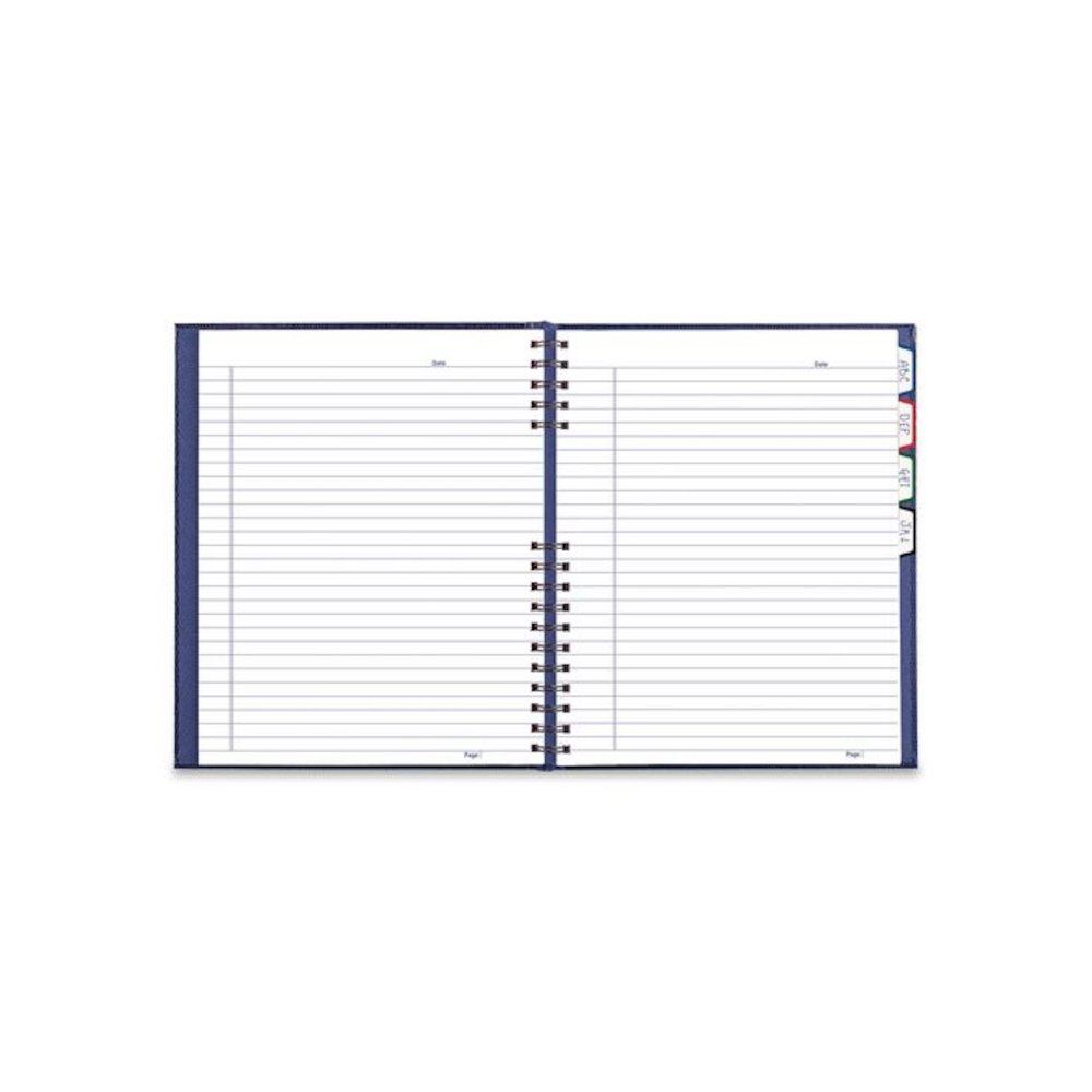 NotePro Notebook, 1-Subject, Wide/Legal Rule, Indigo Blue Cover, (100) 10.75 x 8.5 Sheets. Picture 3
