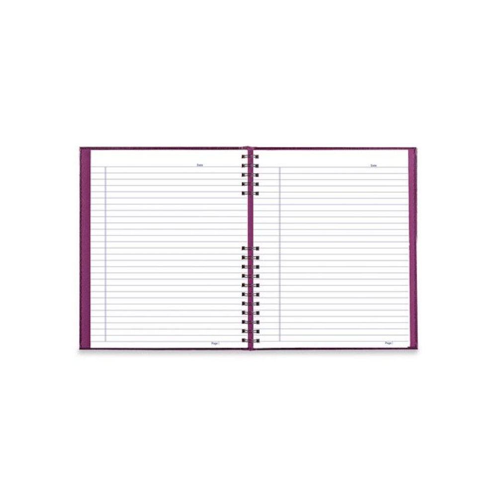 NotePro Notebook, 1-Subject, Wide/Legal Rule, Dark Raspberry Cover, (100) 10.75 x 8.5 Sheets. Picture 3