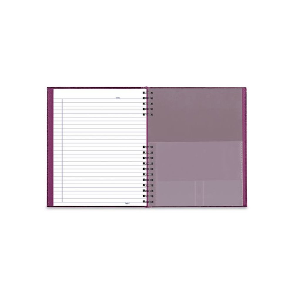 NotePro Notebook, 1-Subject, Wide/Legal Rule, Dark Raspberry Cover, (100) 10.75 x 8.5 Sheets. Picture 5