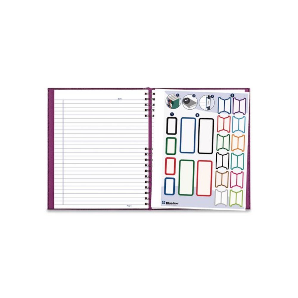 NotePro Notebook, 1-Subject, Wide/Legal Rule, Dark Raspberry Cover, (100) 10.75 x 8.5 Sheets. Picture 6
