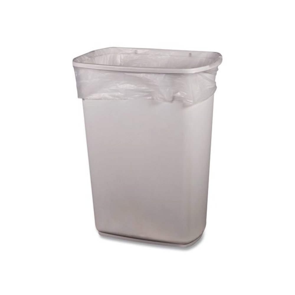 High-Density Waste Can Liners, 33 gal, 9 mic, 33" x 40", Natural, Roll, 25 Bags/Roll, 20 Rolls/Carton. Picture 4