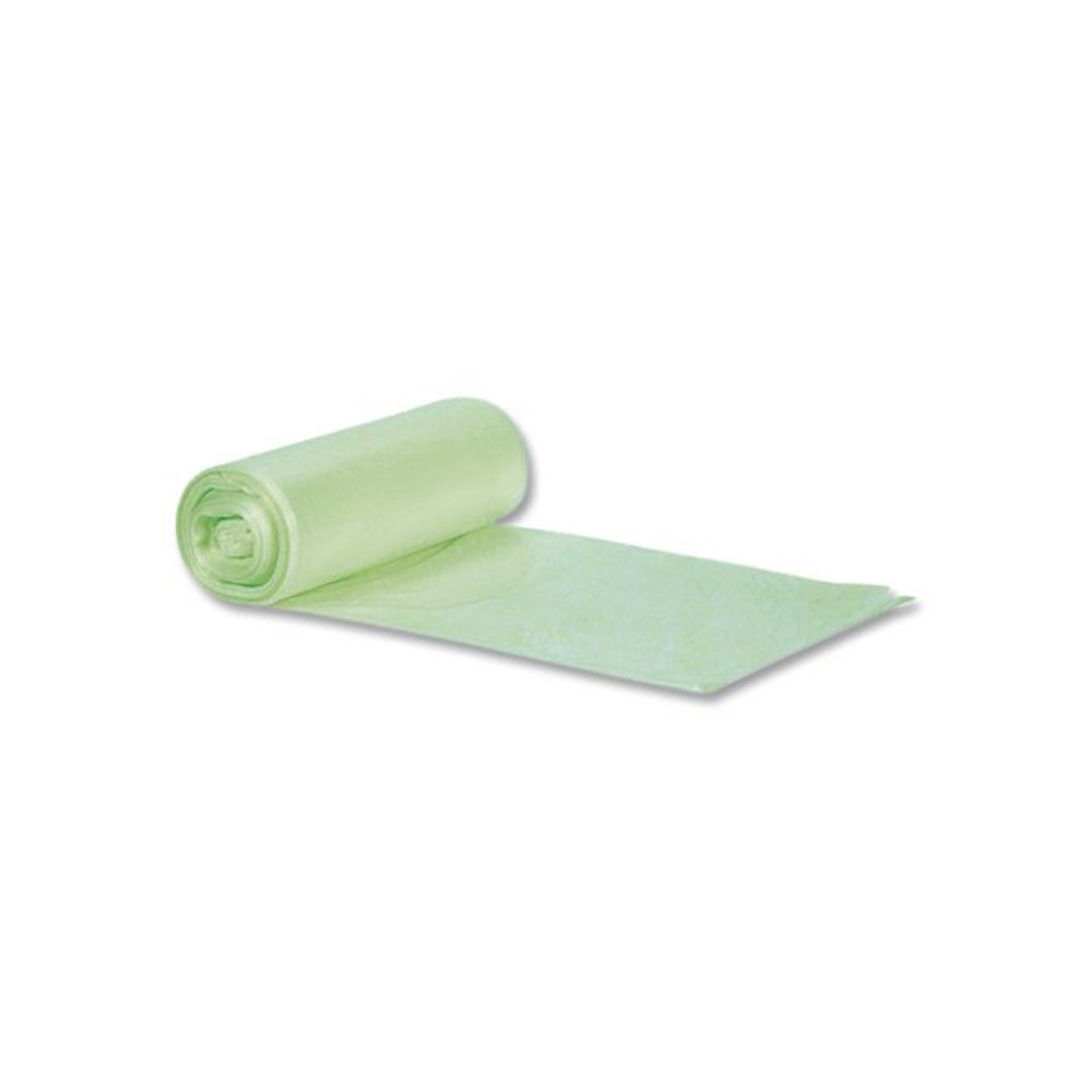 Biotuf Compostable Can Liners, 30 gal, 0.88 mil, 30" x 39", Green, 25 Bags/Roll, 6 Rolls/Carton. Picture 3