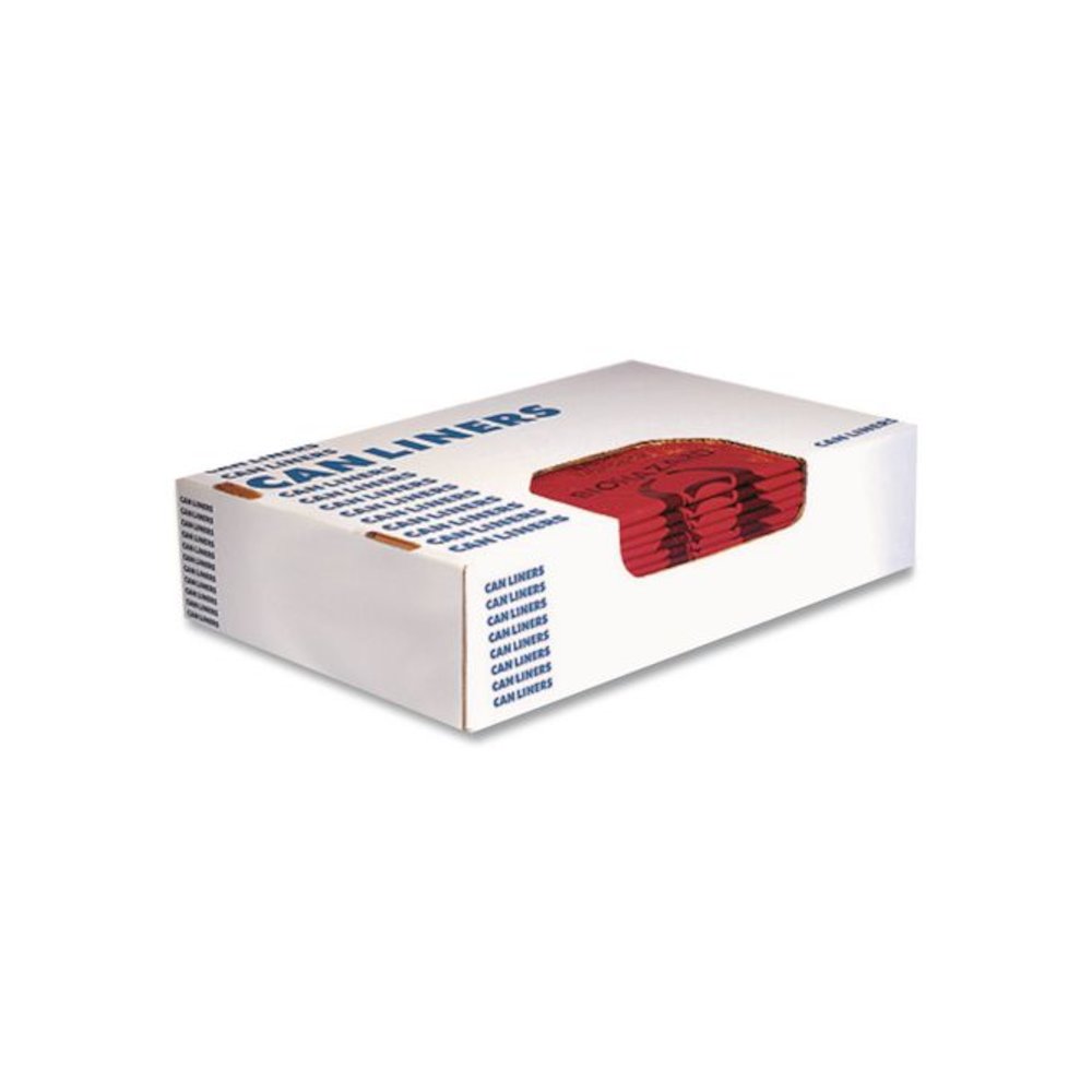 Healthcare Biohazard Printed Low-Density Can Liners, Infectious Waste, 44 gal, 3.2 mil, 37" x 50", Red, Flat Pack, 75/Carton. Picture 1