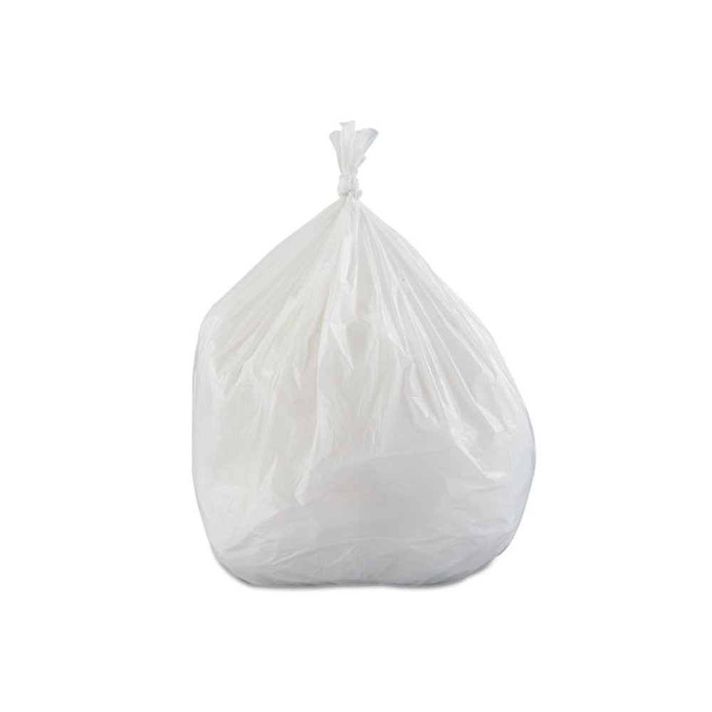 Low-Density Commercial Can Liners, 30 gal, 0.7 mil, 30" x 36", White, Interleaved Roll, 25 Bags/Roll, 8 Rolls/Carton. Picture 2