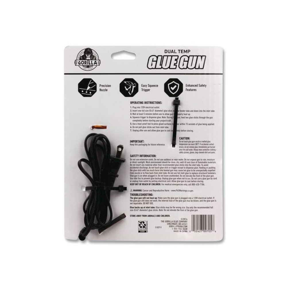Dual Temp Hot Glue Gun, Orange/Black. Picture 3