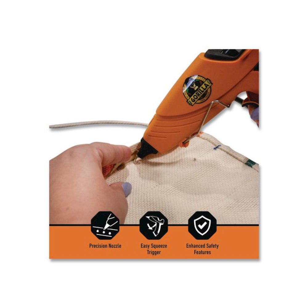 Dual Temp Hot Glue Gun, Orange/Black. Picture 5