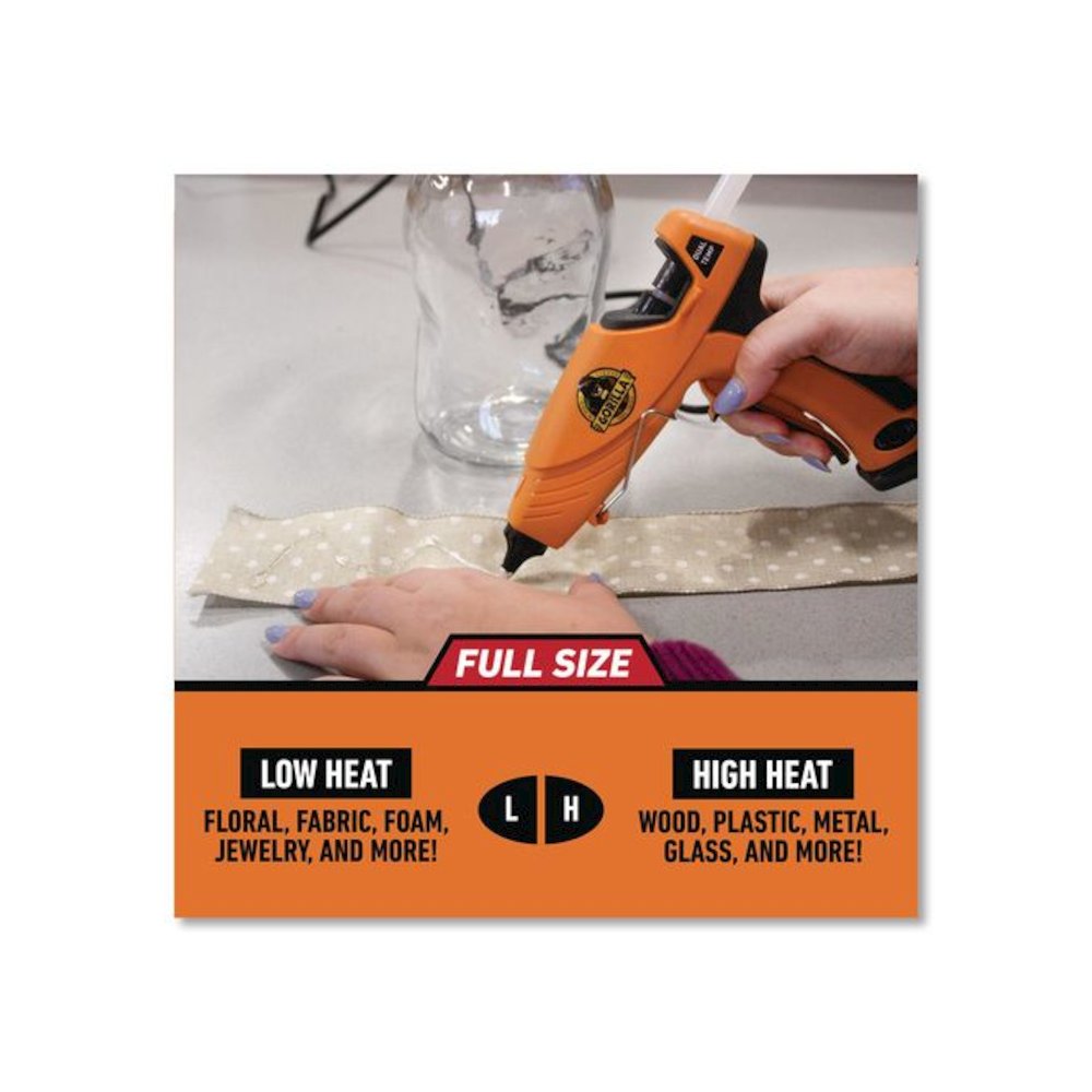Dual Temp Hot Glue Gun, Orange/Black. Picture 7