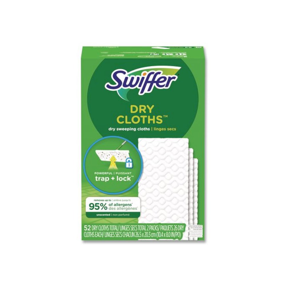 Dry Refill Cloths, 10.4 x 8, White, 52/Box, 3 Boxes/Carton. Picture 3