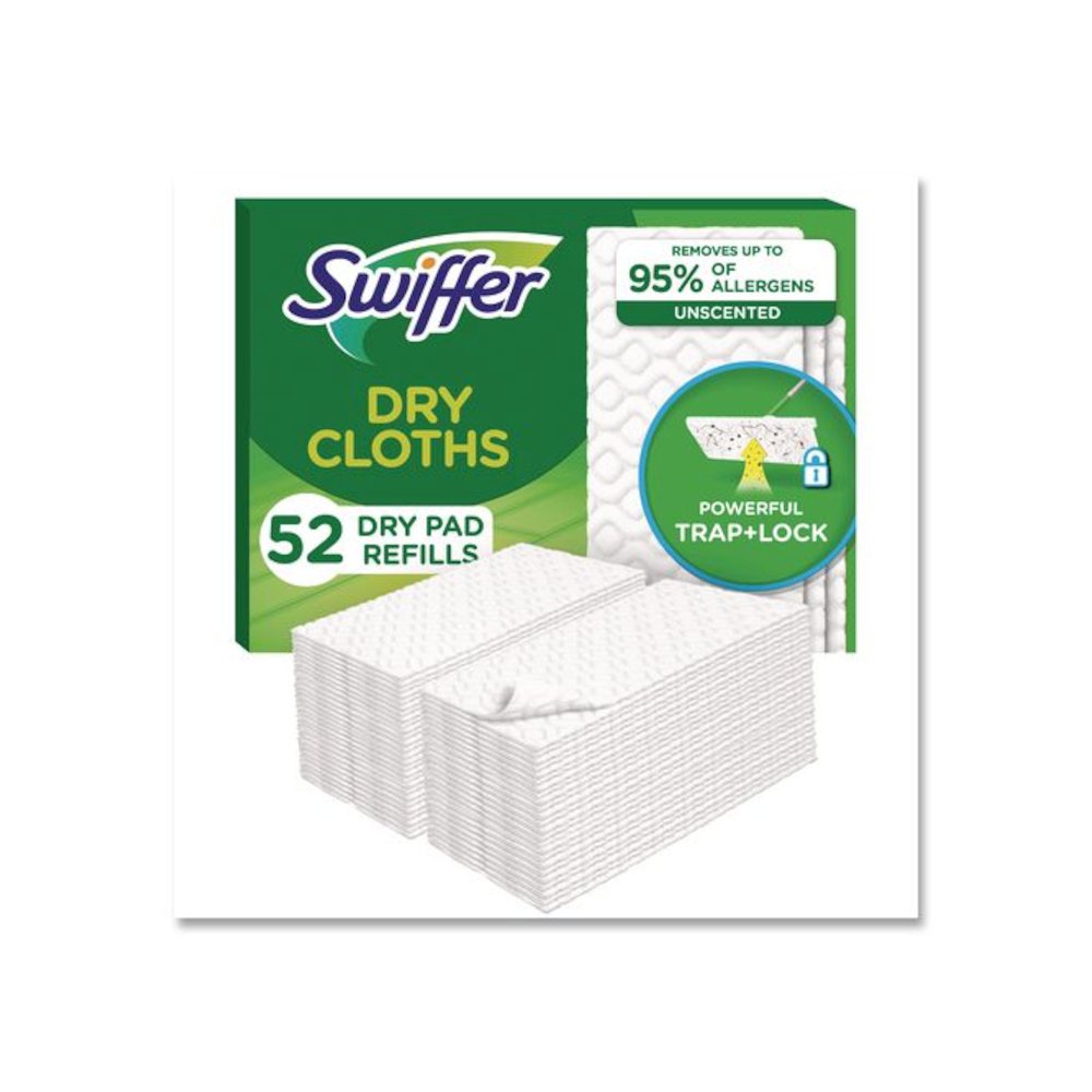 Dry Refill Cloths, 10.4 x 8, White, 52/Box, 3 Boxes/Carton. Picture 4