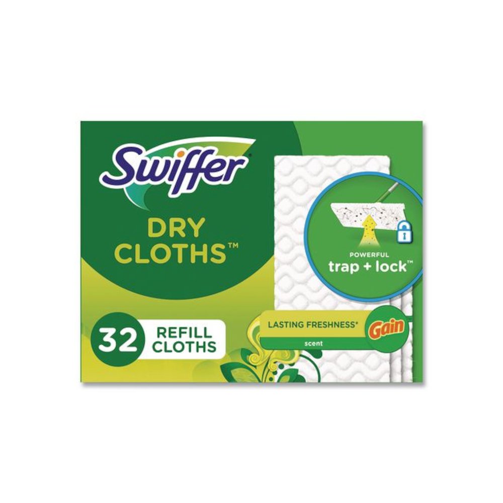 Dry Refill Cloths. 8 x 10.4, White, 32 Box, 4 Boxes/Carton. Picture 1