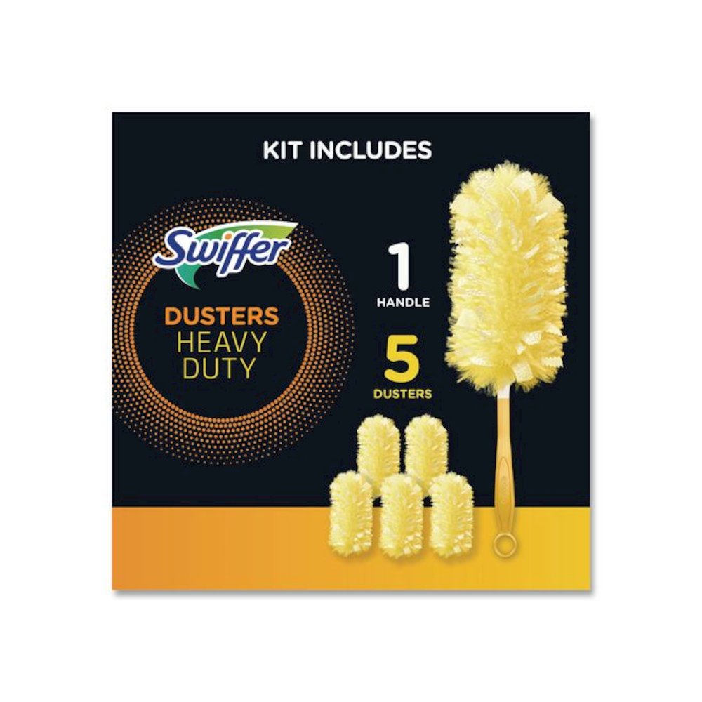 Heavy Duty Dusters Starter Kit, 6" Handle with Two Disposable Dusters, 4 Kits/Carton. Picture 4