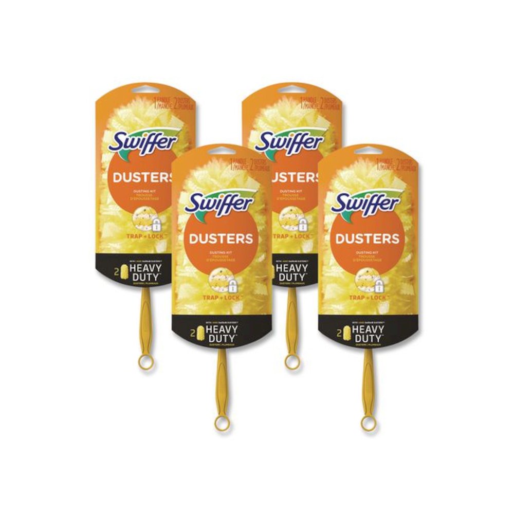 Heavy Duty Dusters Starter Kit, 6" Handle with Two Disposable Dusters, 4 Kits/Carton. Picture 1