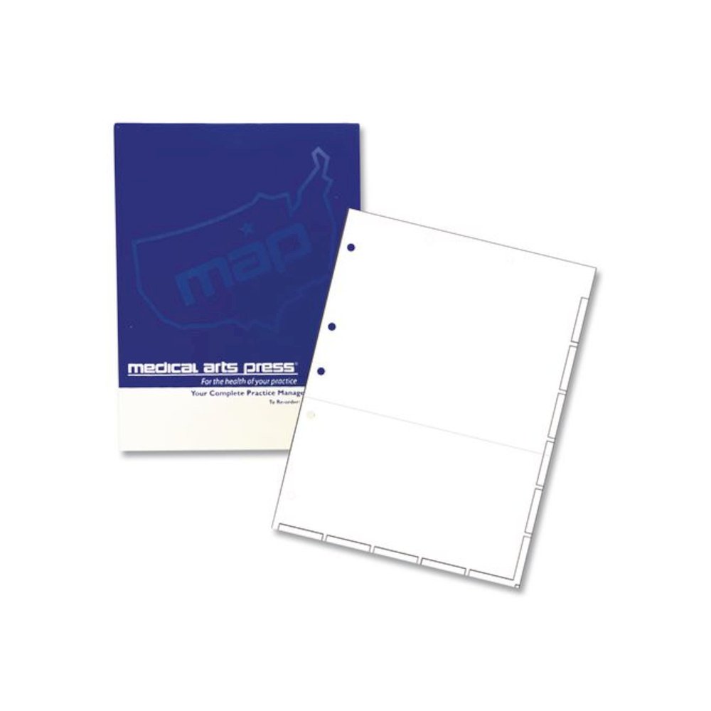 Large Tab Chart Divider Sheets, 7-Hole Punched, Letter, White, 250/Box. Picture 1