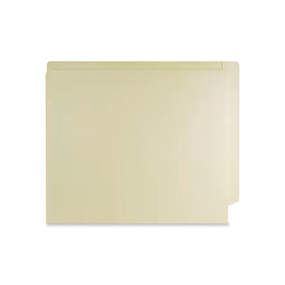 Full Pocket End Tab Fastener Folders, Straight Tab, 2 Fasteners, Letter Size, Manila, 50/Box. Picture 2