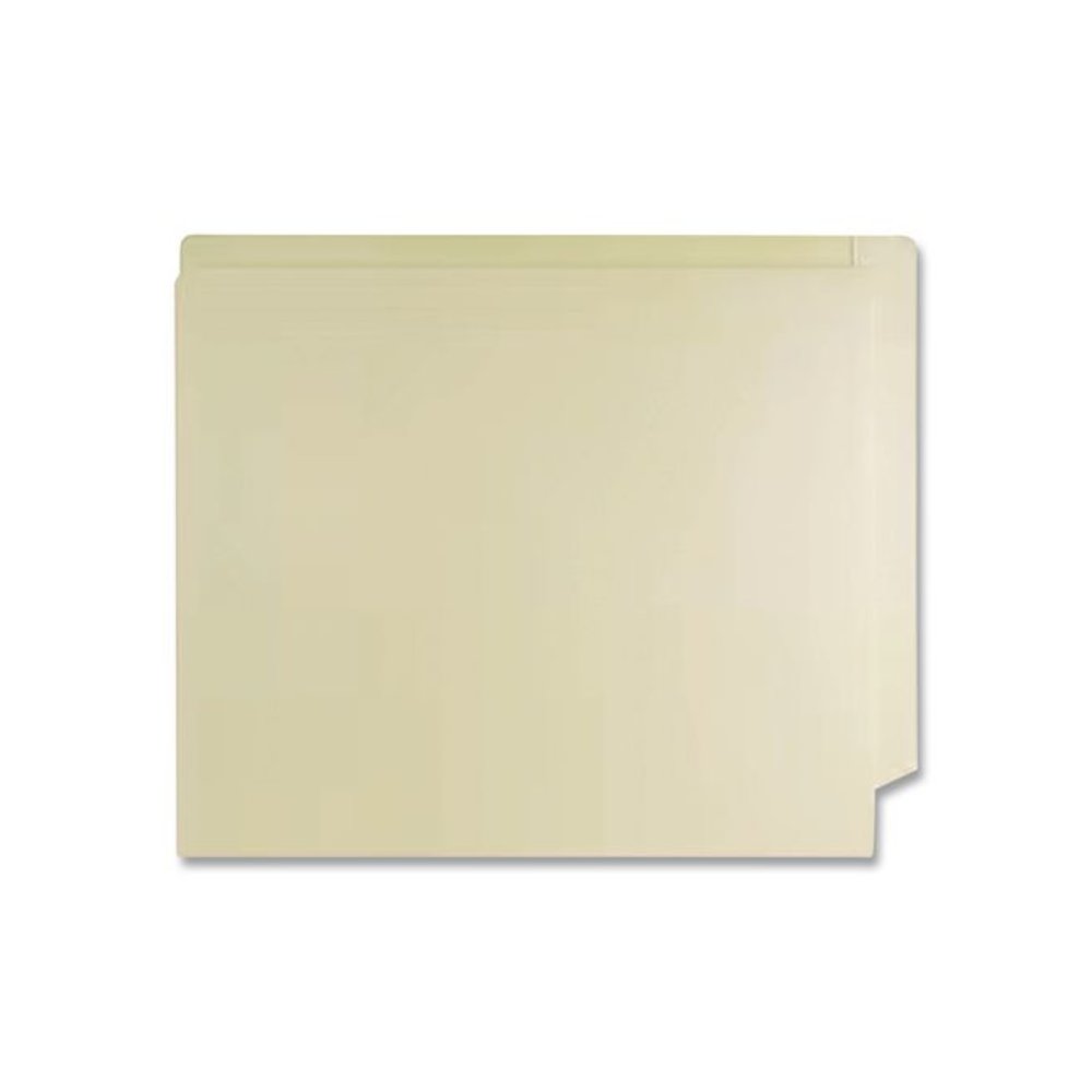 Manila End Tab Pocket Folder, Straight Tabs, Letter Size, Manila, 50/Box. Picture 4