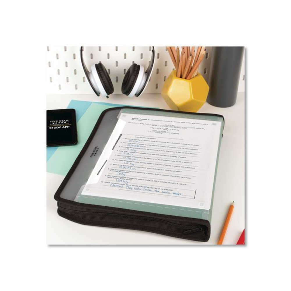 Expanding File, 7.5" Expansion, 7 Sections, Zipper Closure, Letter Size, Randomly Assorted Colors. Picture 7