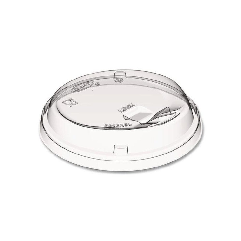 Prima Strawless Plastic Lids, Fits 12 oz to 26 oz Cold Cups, Clear, 100/Sleeve, 10 Sleeves/Carton. Picture 1
