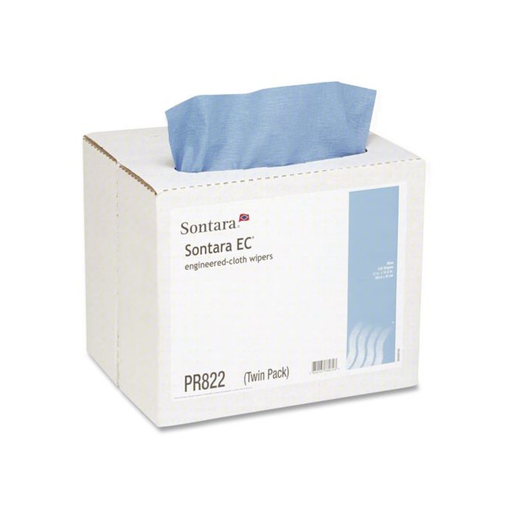 Sontara EC Wipers, 16.5 x 12, Blue, Interfold Twin Dispenser, 250/Carton. Picture 1