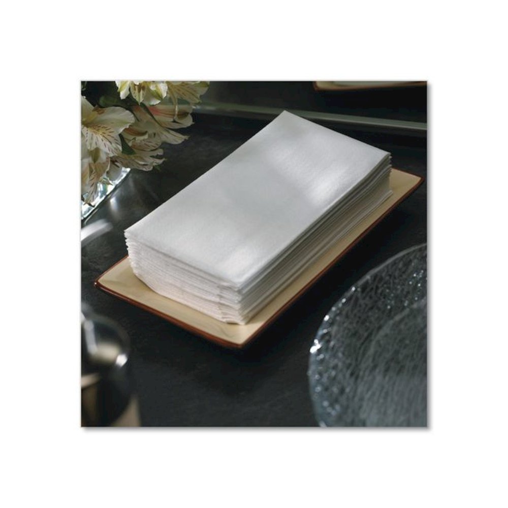 Guest Towels, 1-Ply, 12 x 17, White, 100/Pack, 5 Packs/Carton. Picture 4
