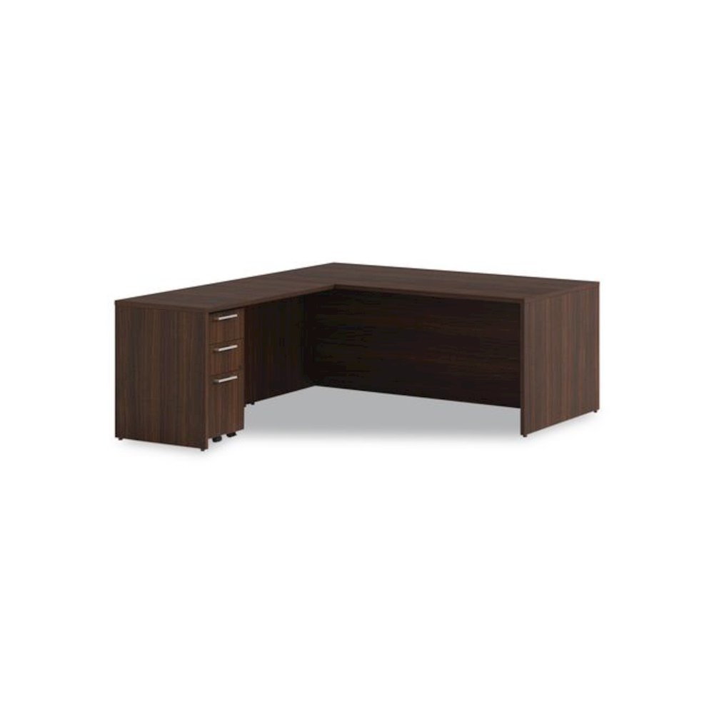 Alera Seville Series Mobile Pedestal, Left/Right, 3-Drawer: Box/Box/File, Legal, Mahogany, 15" x 18" x 27". Picture 6