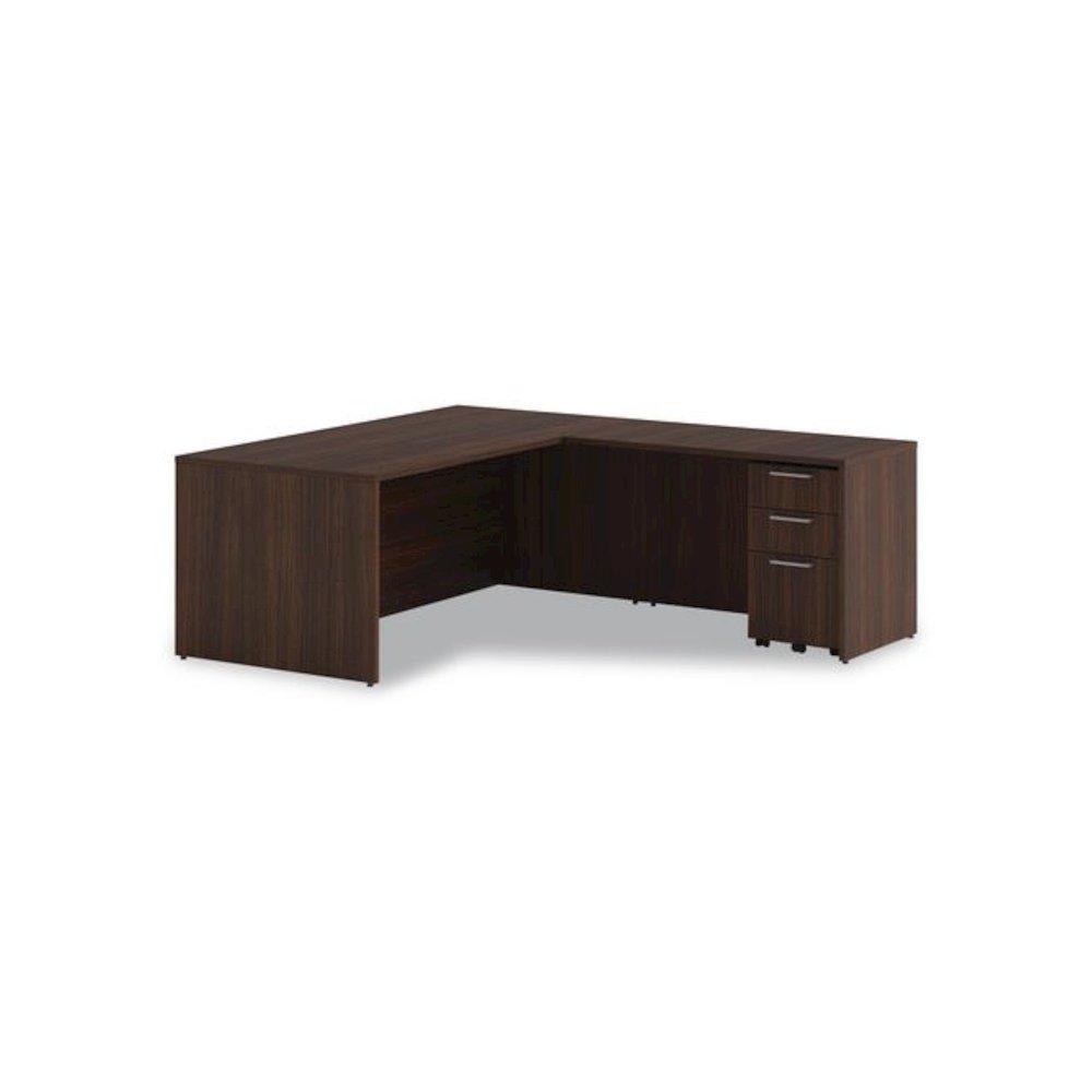 Alera Seville Series Mobile Pedestal, Left/Right, 3-Drawer: Box/Box/File, Legal, Mahogany, 15" x 18" x 27". Picture 7