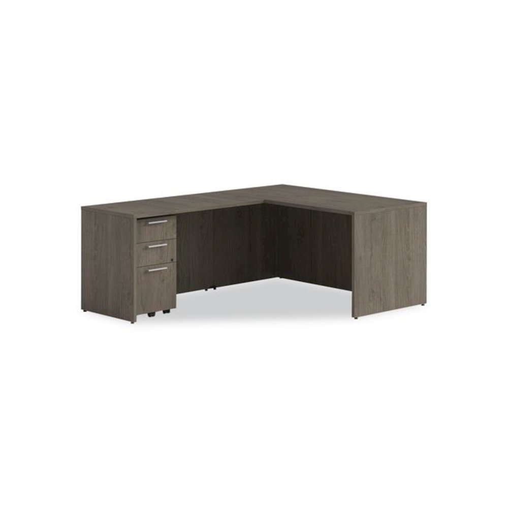 Alera Seville Series Mobile Pedestal, Left/Right, 3-Drawer: Box/Box/File, Legal, Walnut, 15" x 18" x 27". Picture 8