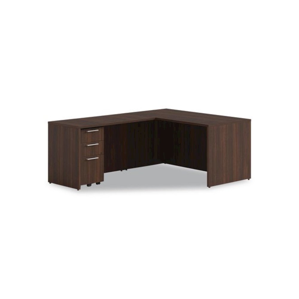 Alera Seville Series Return Shell, Reversible, 48" x 24" x 29", Mahogany. Picture 8