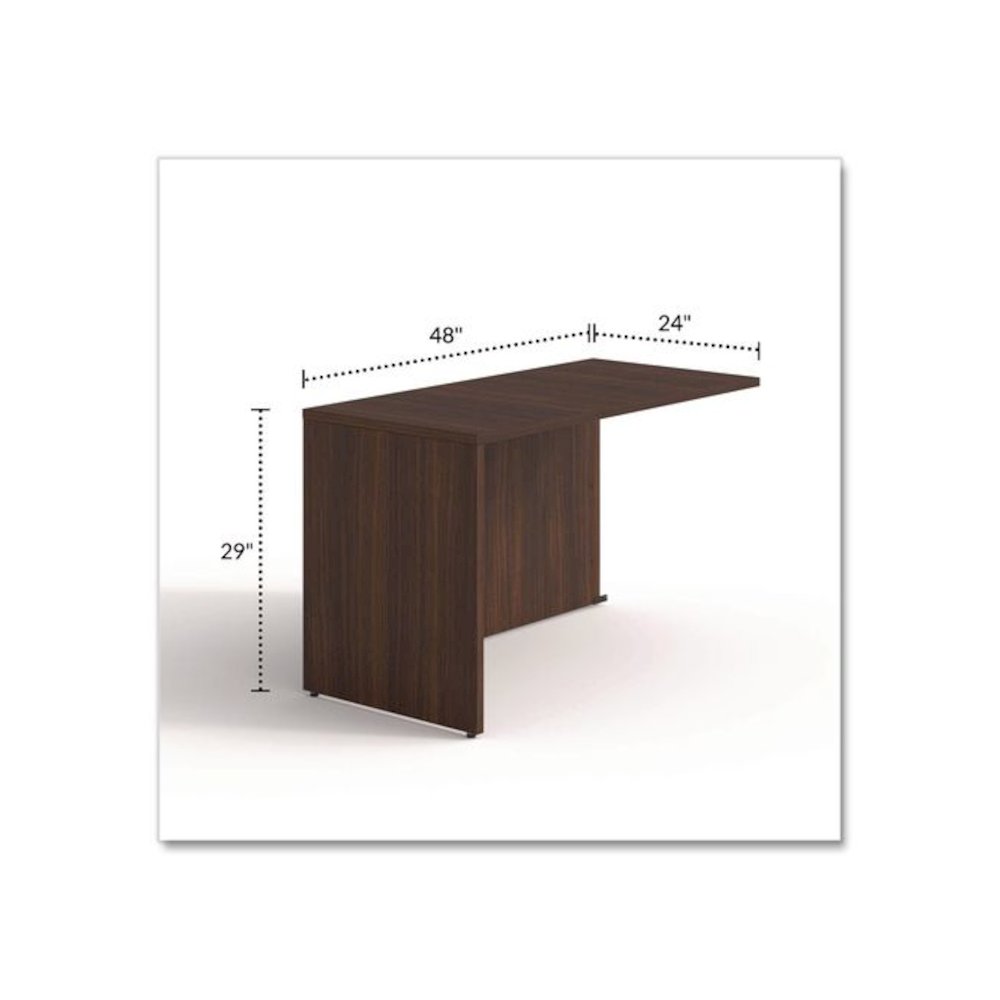 Alera Seville Series Return Shell, Reversible, 48" x 24" x 29", Mahogany. Picture 2