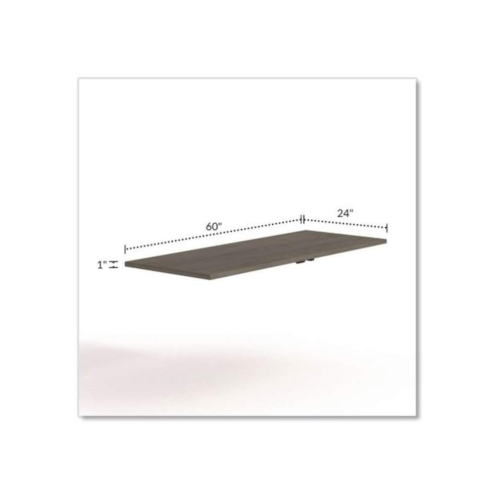Alera Seville Training Table Top, Rectangular, 60w x 29d Walnut. Picture 2