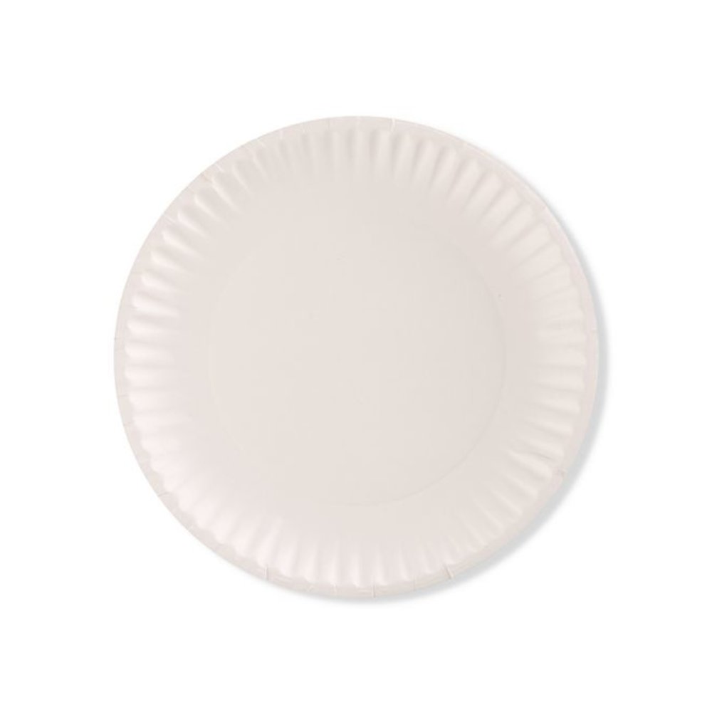 Paper Plates, 6" dia, White, 1,000/Carton. Picture 3