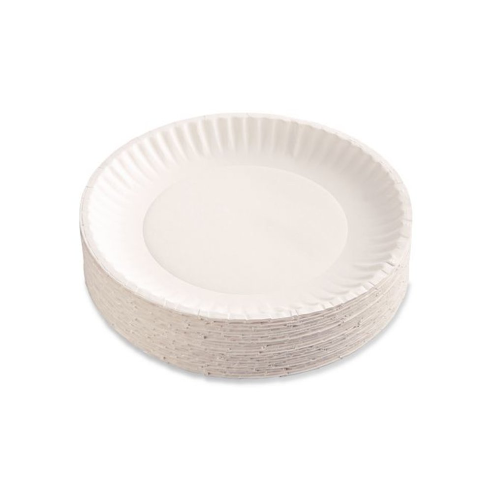 Paper Plates, 6" dia, White, 1,000/Carton. Picture 5