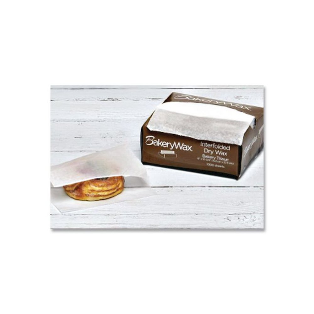 EcoCraft Interfolded Dry Wax Bakery Tissues, 6 x 10.75, White, 1,000/Box, 10 Boxes/Carton. Picture 2