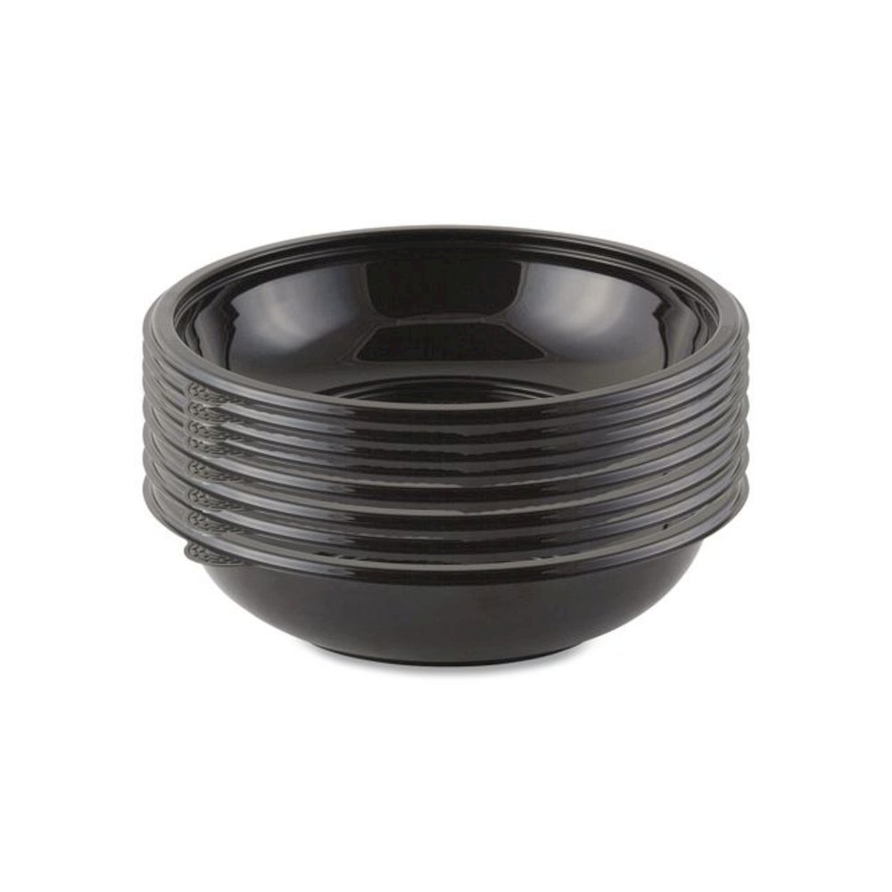 Crystal Classics Bowl, 32 oz, 8.5" Diameter x 2.14" h, Black, Plastic, 300/Carton. Picture 4