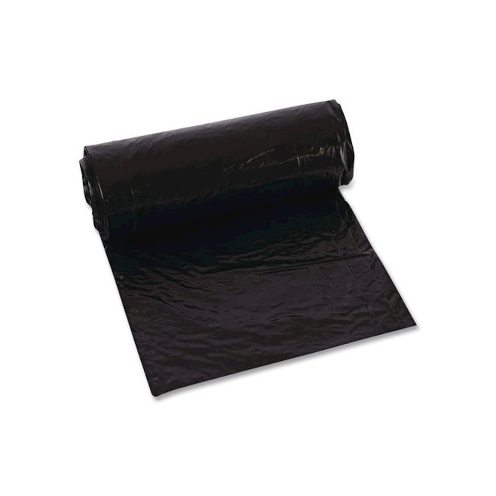 Heavy-Duty Trash Bags, Drawstring, 30 gal, 1.2 mil, 30.5" x 33", Black, 25 Bags/Roll, 8 Rolls/Box. Picture 3