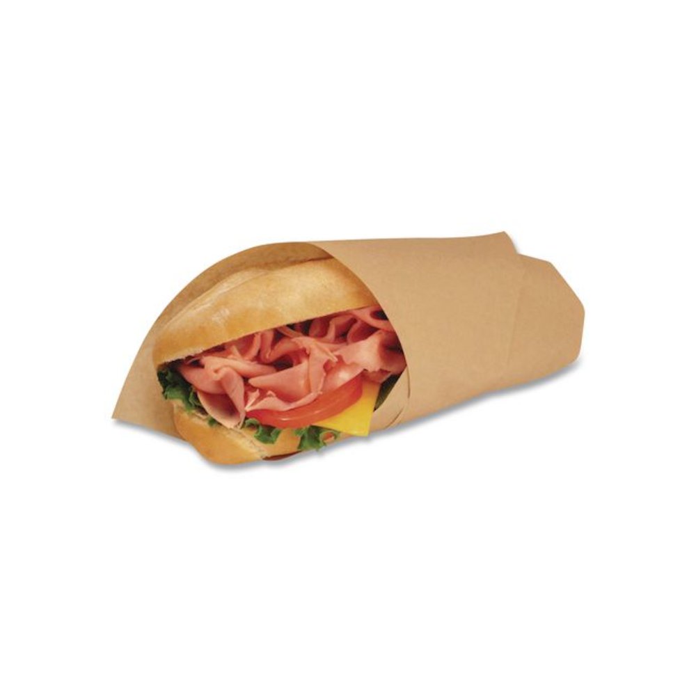 EcoCraft Grease-Resistant Paper Wraps and Liners, 14 x 14, Natural, 1,000/Box, 4 Boxes/Carton. Picture 3