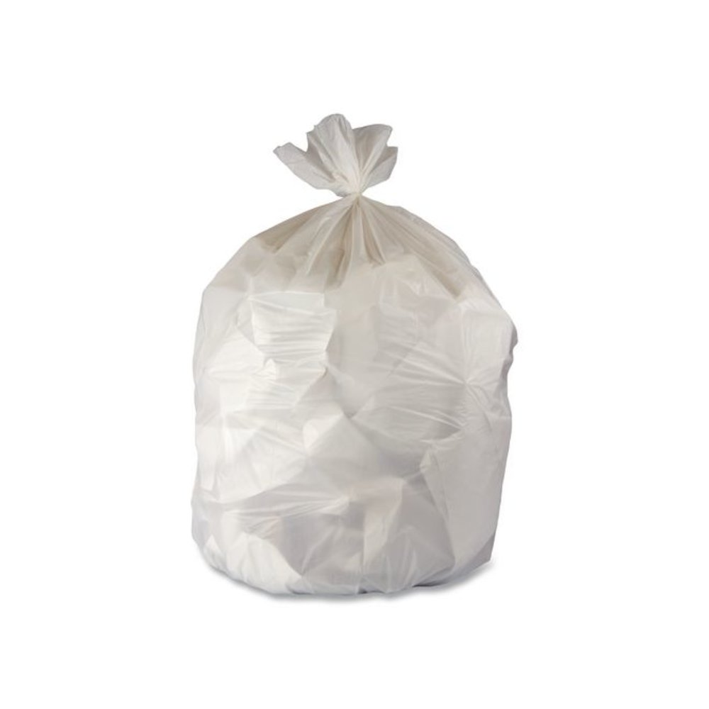 Linear Low-Density Can Liners, 45 gal, 3 mil, 40" x 48", Clear, 75/Carton. Picture 1