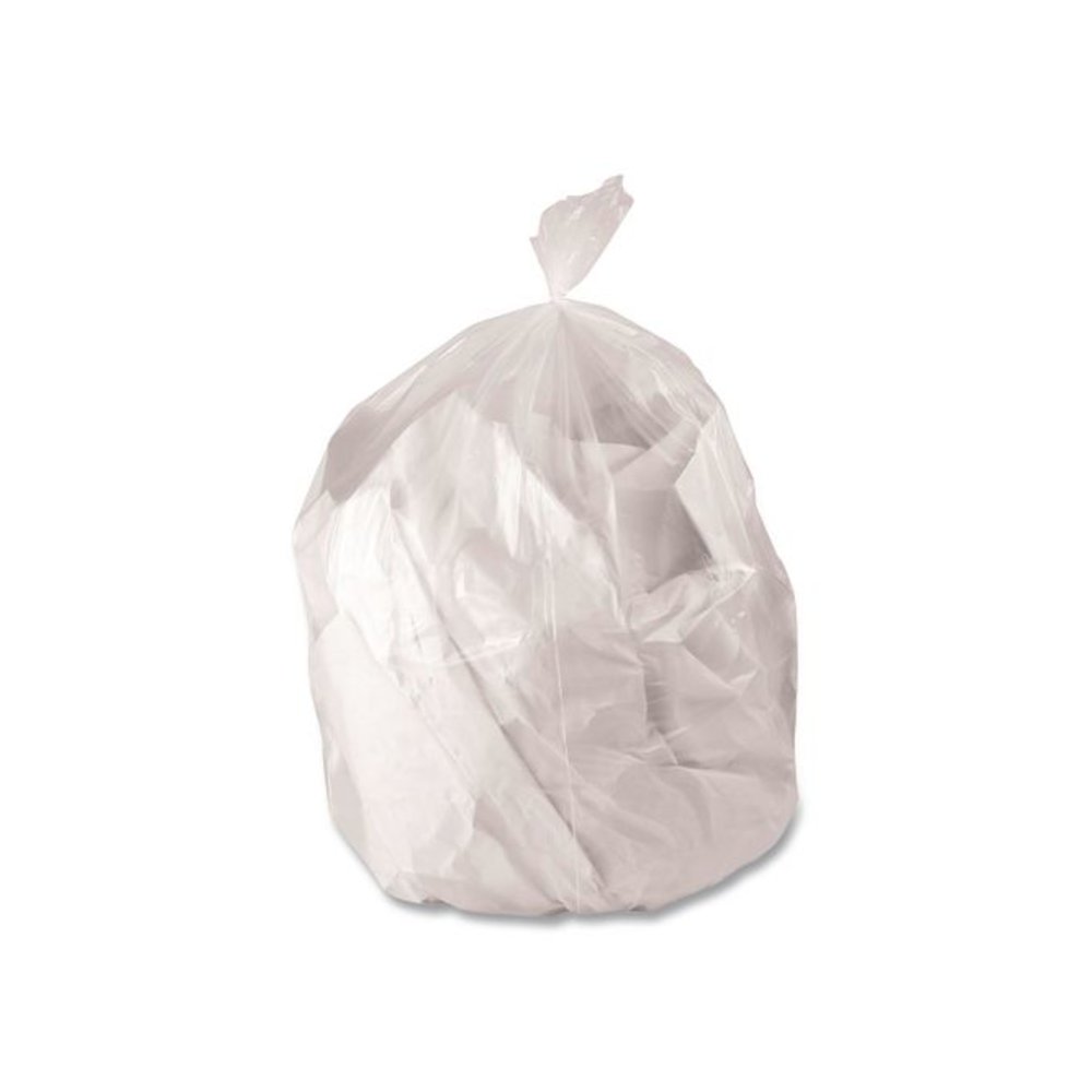 Linear Low-Density Can Liners, 33 gal, 1.5 mil, 34 x 44, Clear, 100/Carton. Picture 1