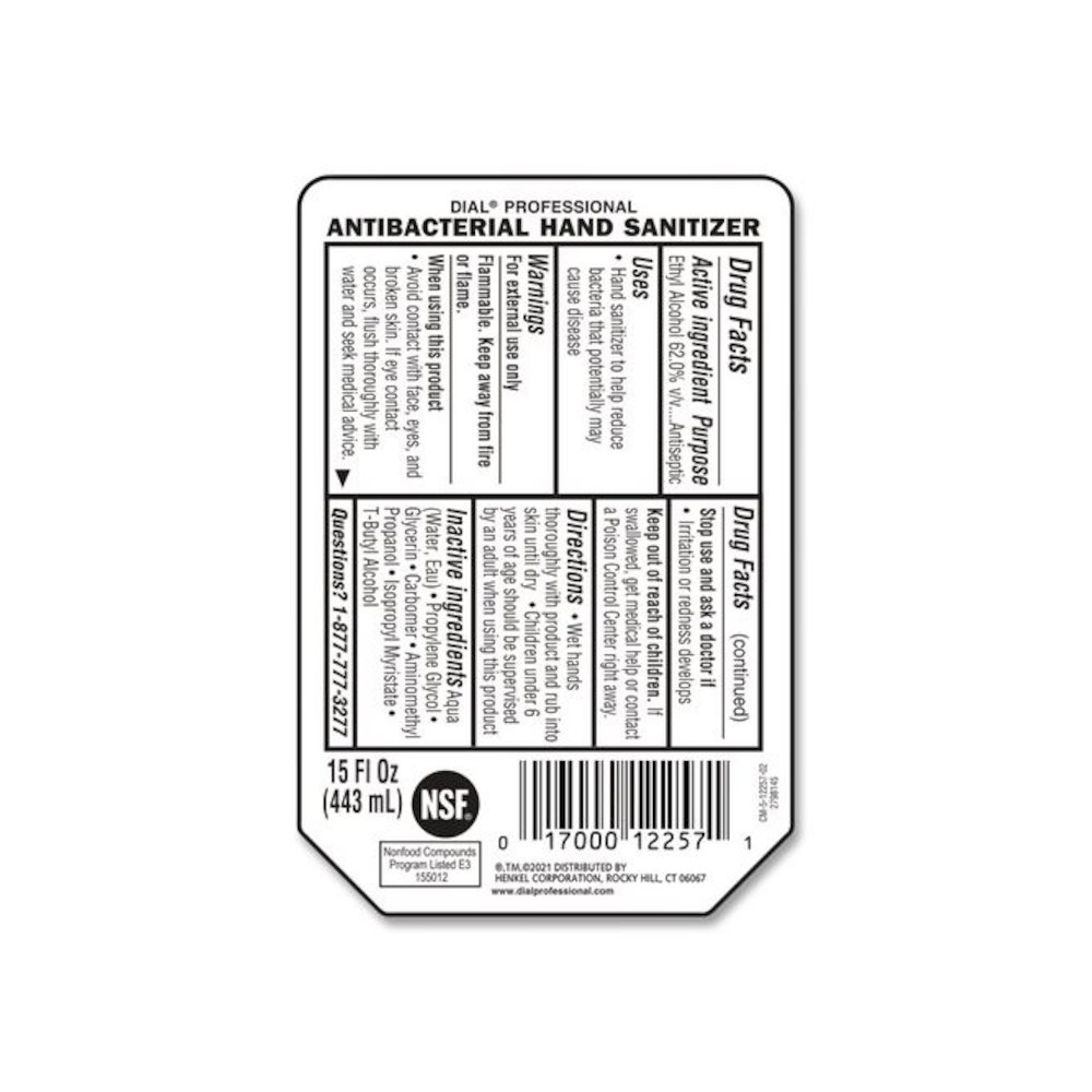 Antibacterial Gel Hand Sanitizer Refill for Versa Dispenser, Fragrance-Free, 15 oz, 6/Carton. Picture 6