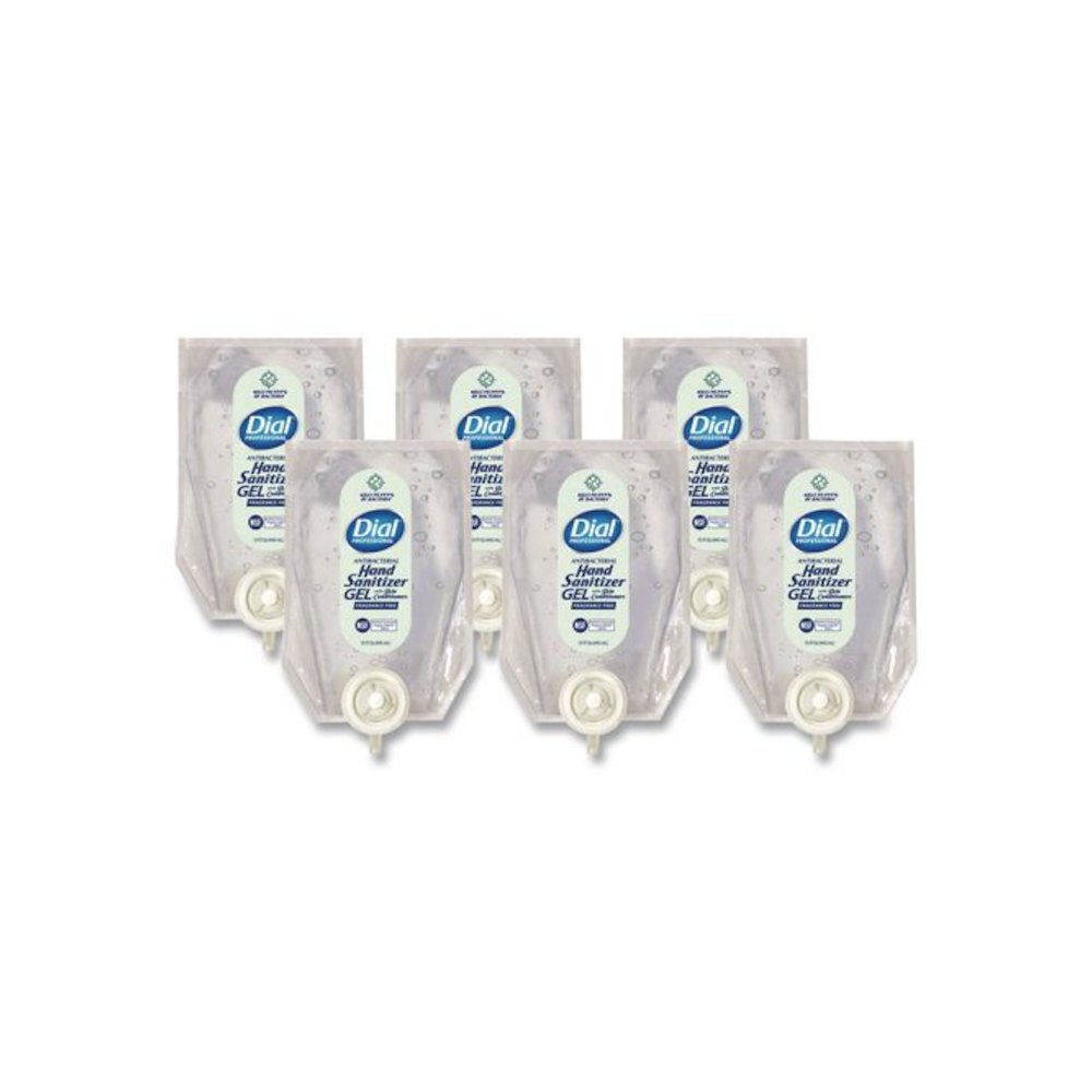 Antibacterial Gel Hand Sanitizer Refill for Versa Dispenser, Fragrance-Free, 15 oz, 6/Carton. Picture 1