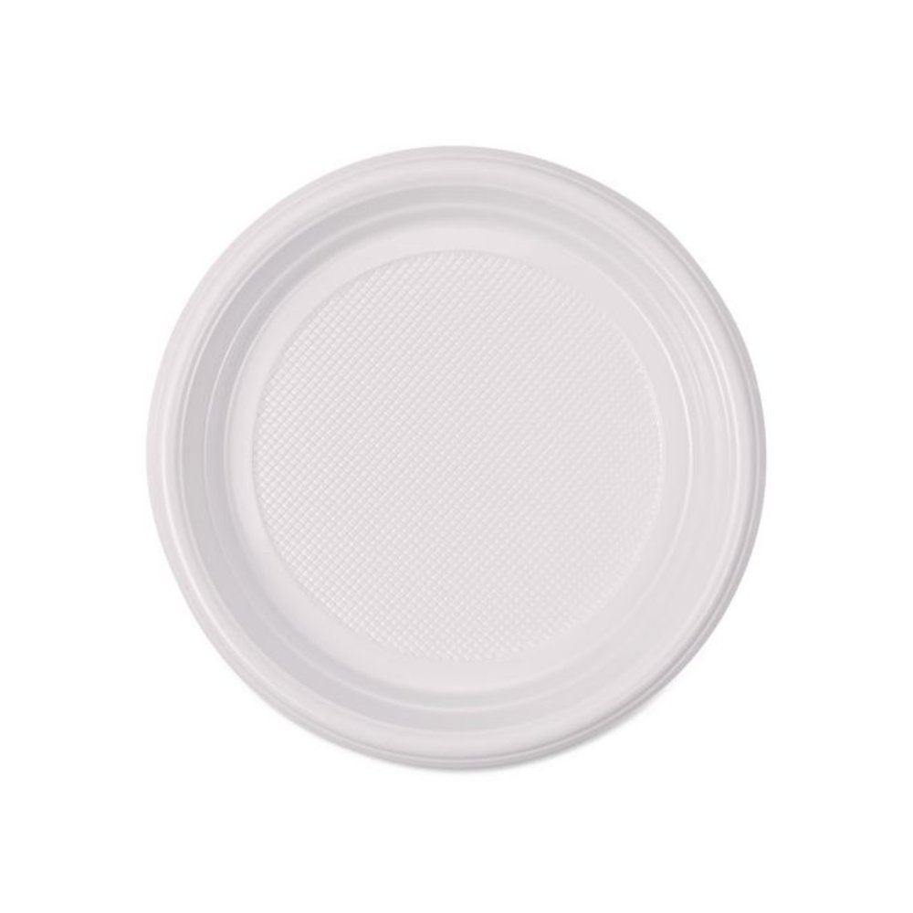 Hi-Impact Plastic Dinnerware, Plate, 6" dia, White, 1,000/Carton. Picture 5
