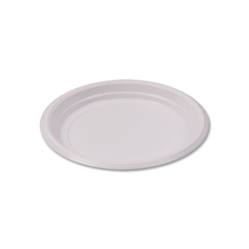 Hi-Impact Plastic Dinnerware, Plate, 6" dia, White, 1,000/Carton. Picture 7