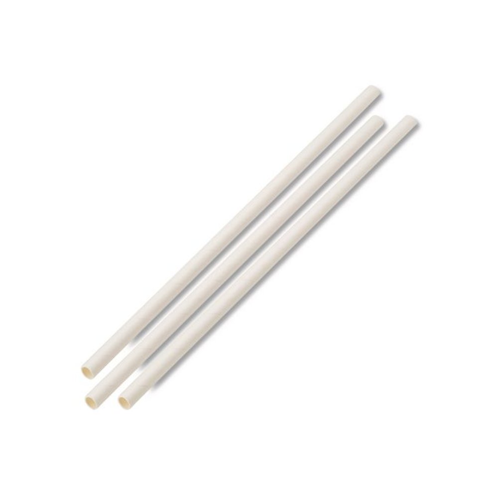 Unwrapped Paper Straws, 7.75 x 0.25, White, 4,800/Carton. Picture 3