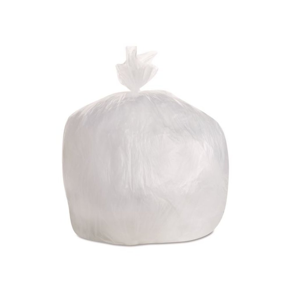 High-Density Can Liners, 30 gal, 8 mic, 30" x 36", Natural, Perforated Roll, 25 Bags/Roll, 20 Rolls/Carton. Picture 2
