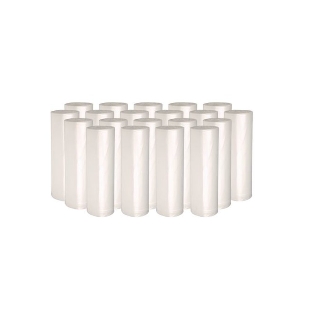 High-Density Can Liners, 30 gal, 8 mic, 30" x 36", Natural, Perforated Roll, 25 Bags/Roll, 20 Rolls/Carton. Picture 3