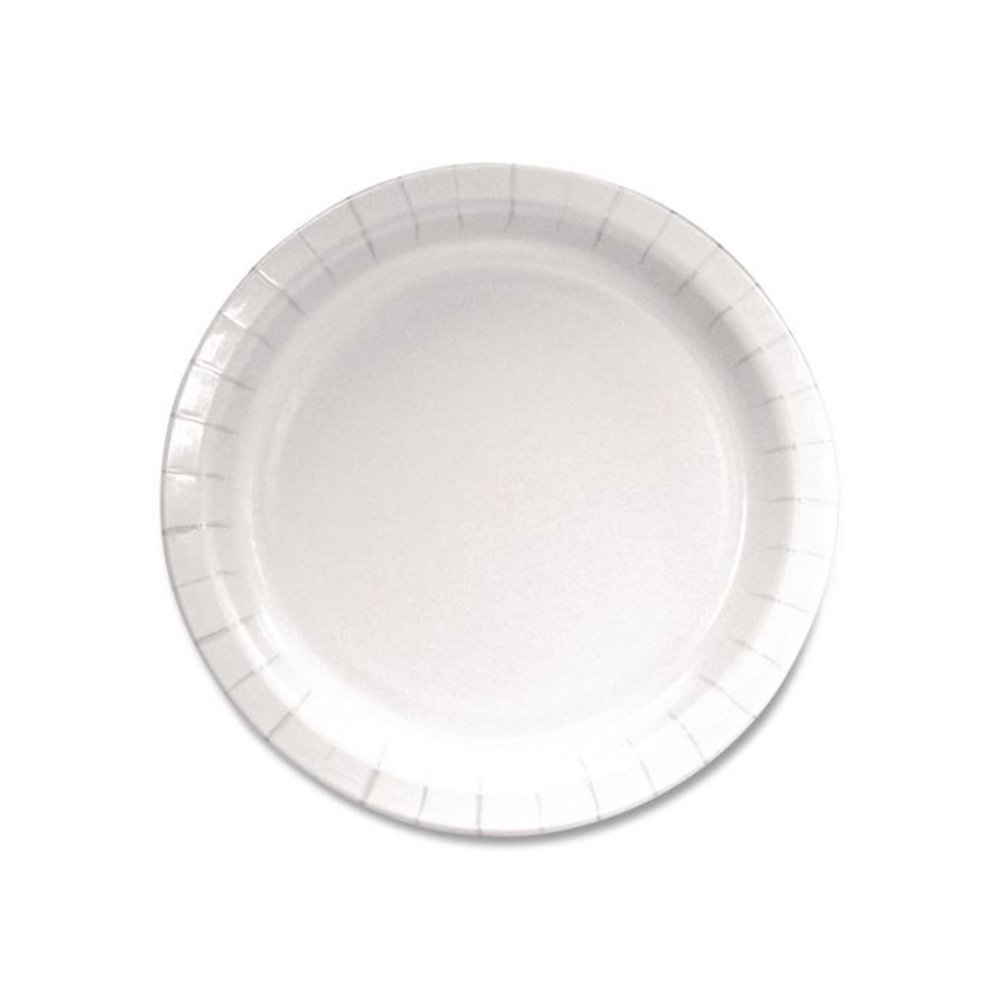 Paper Dinnerware, Plate, 9" dia, White, 1,000/Carton. Picture 2