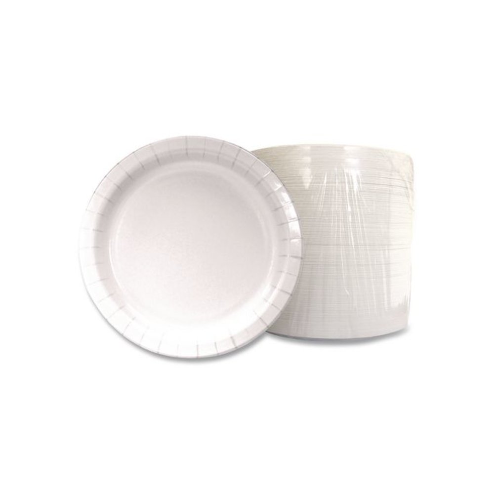 Paper Dinnerware, Plate, 9" dia, White, 1,000/Carton. Picture 3