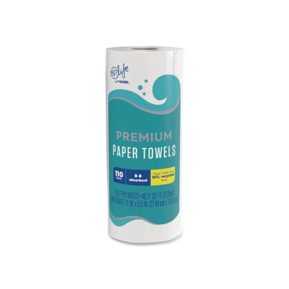 Premium Kitchen Roll Towels, 2-Ply, 11 x 5.5, White, 110 Sheets/Roll, 15 Rolls/Carton. Picture 3